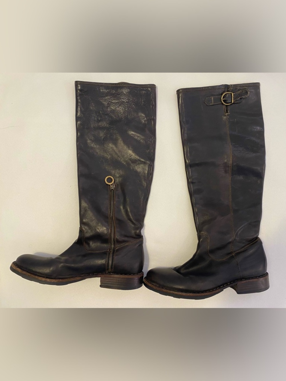 Fiorentini + Baker knee-high boots dark brown leather